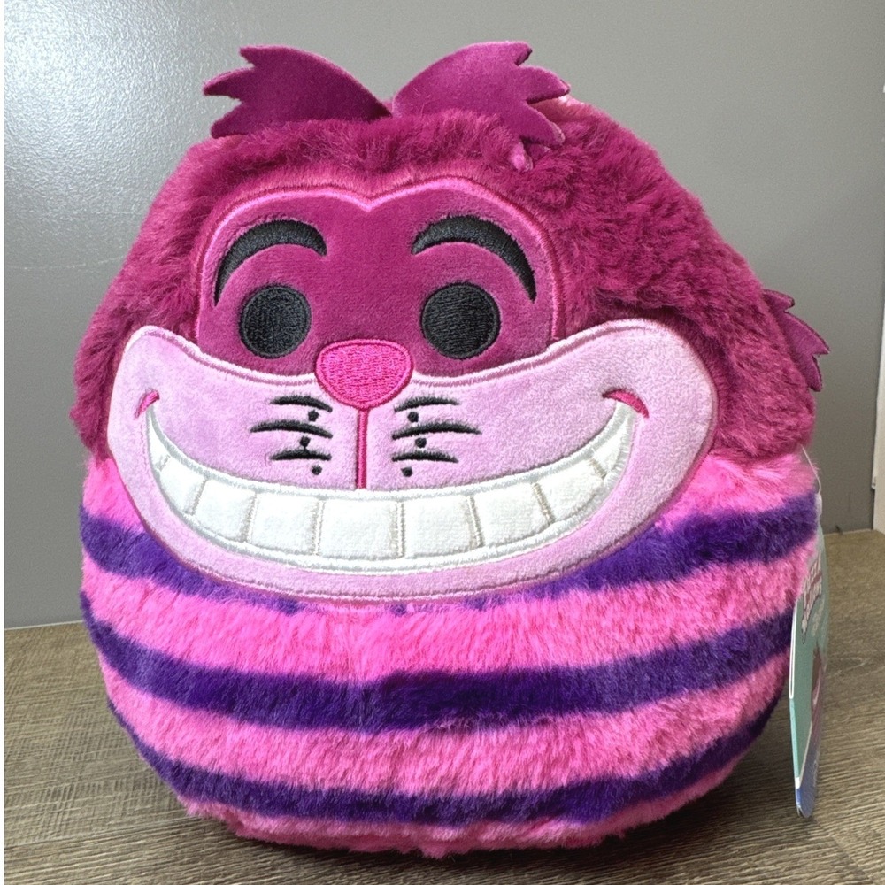 Squishmallows Cheshire Cat Plush Toy 8 Inch Alice In Wonderland Fuzzamallows New